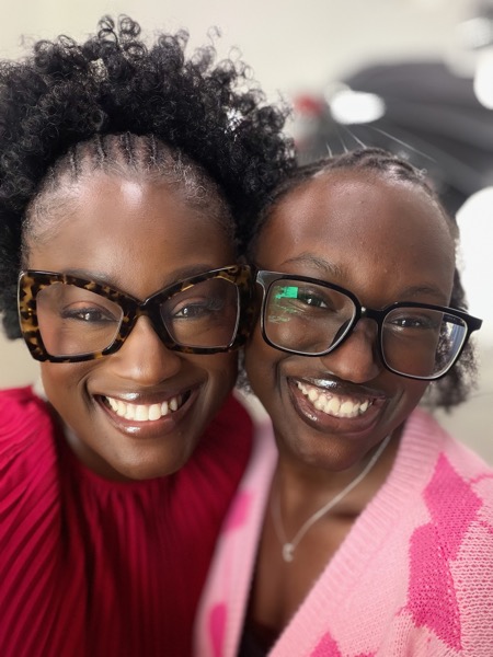 Dr. Una with her daughter