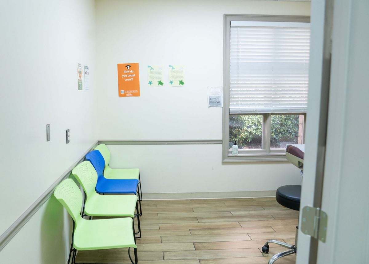 An exam room at Ivy League Pediatrics
